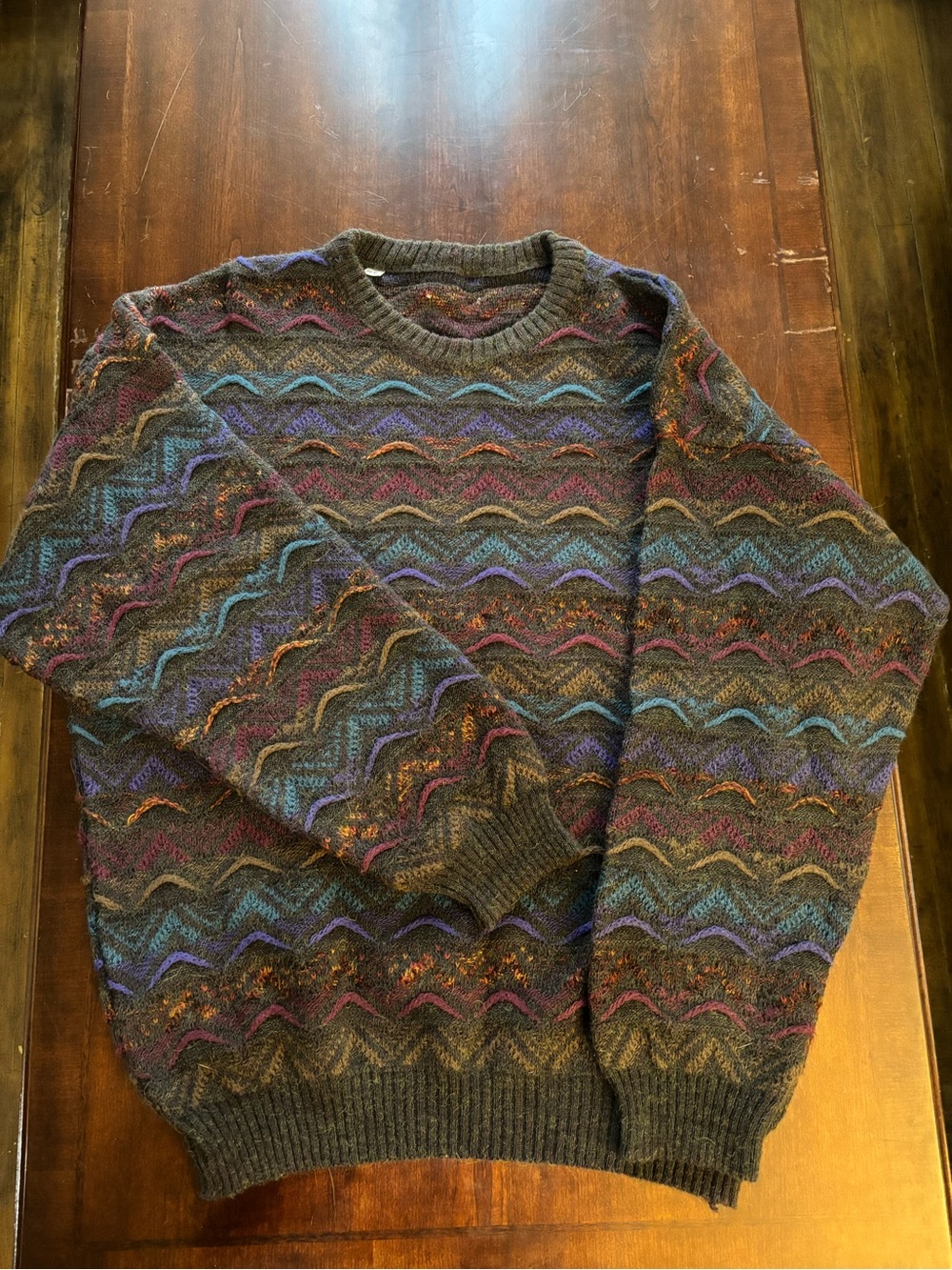 Vintage Alpaca Grandpa Sweater